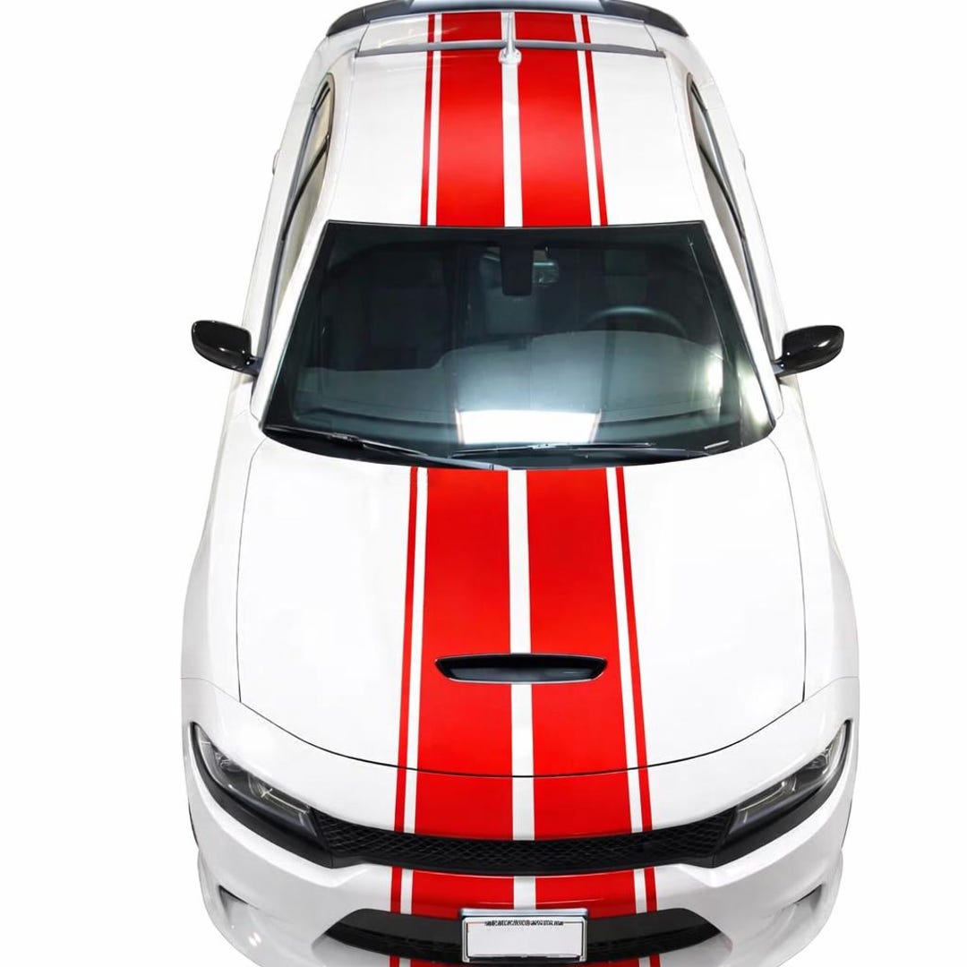 Front Roof and Rare Car Stipres Racing CENTER STRIPES KIT 14