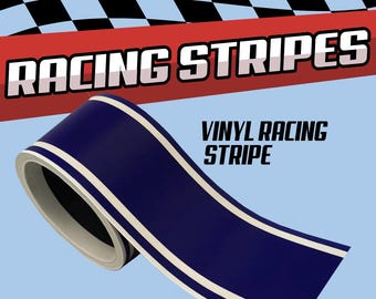 Racing Stripe Vinyl Decal, Gap Stripes, Automotive