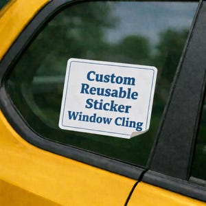 Reusable Windshield Sticker Holder for Cars Easy Application & Removal No Glue No Residue  Gift Car Decals