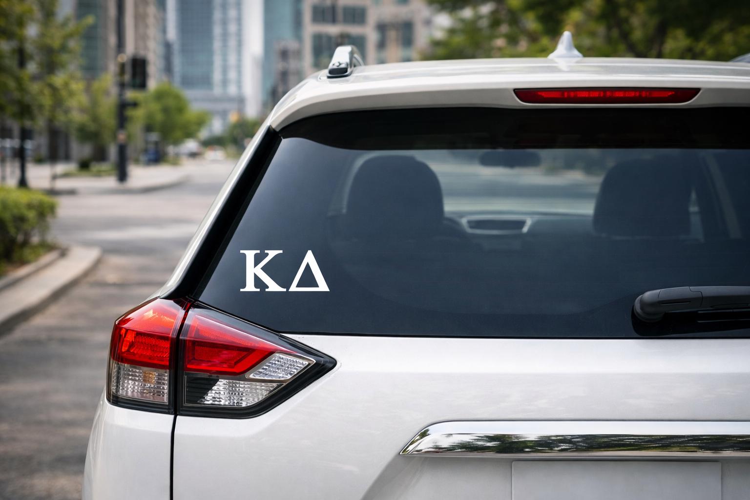 Kappa Alpha Triangle Decal Sticker | Greek Letter Window | Sorority ...