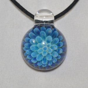 Heady Glass Pendant - Trippy Blown Glass Necklace - Glass Jewelry - Lampwork Pendant -Boro Glass Implosion - Visionary Glass Arts