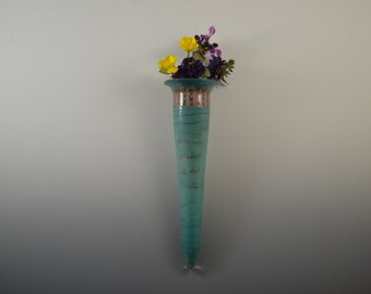 Glass Wall Vase | Etsy