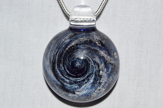 Cremation Memorial Jewelry for Men and Women- Hand Blown Glass