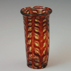 Shot Glass - Lampwork Glass Hand Blown Bud Vase - Colorful
