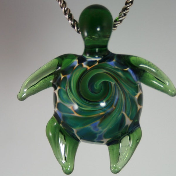Blown Glass Turtle Etsy