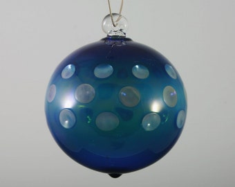 Glass Christmas Ornament - Handblown Ornament - Lampwork Boro Glass