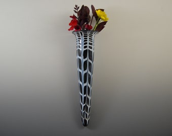 Hanging Vase  - Blown Glass Wall Vase - Hanging Vase - Wall Pocket- Lampwork Wall Planter - Wall Vase for Flowers