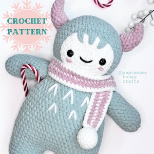 Lumi the Baby Yeti Crochet Pattern - Digital PDF Amigurumi Pattern for Winter, Christmas, and Holiday Crafts