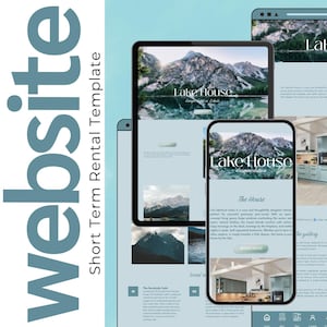 Direct booking Website Template for Airbnb Hosts | Canva Editable Vacation Rental Site | Mobile-Friendly Short-Term Rental Website Design