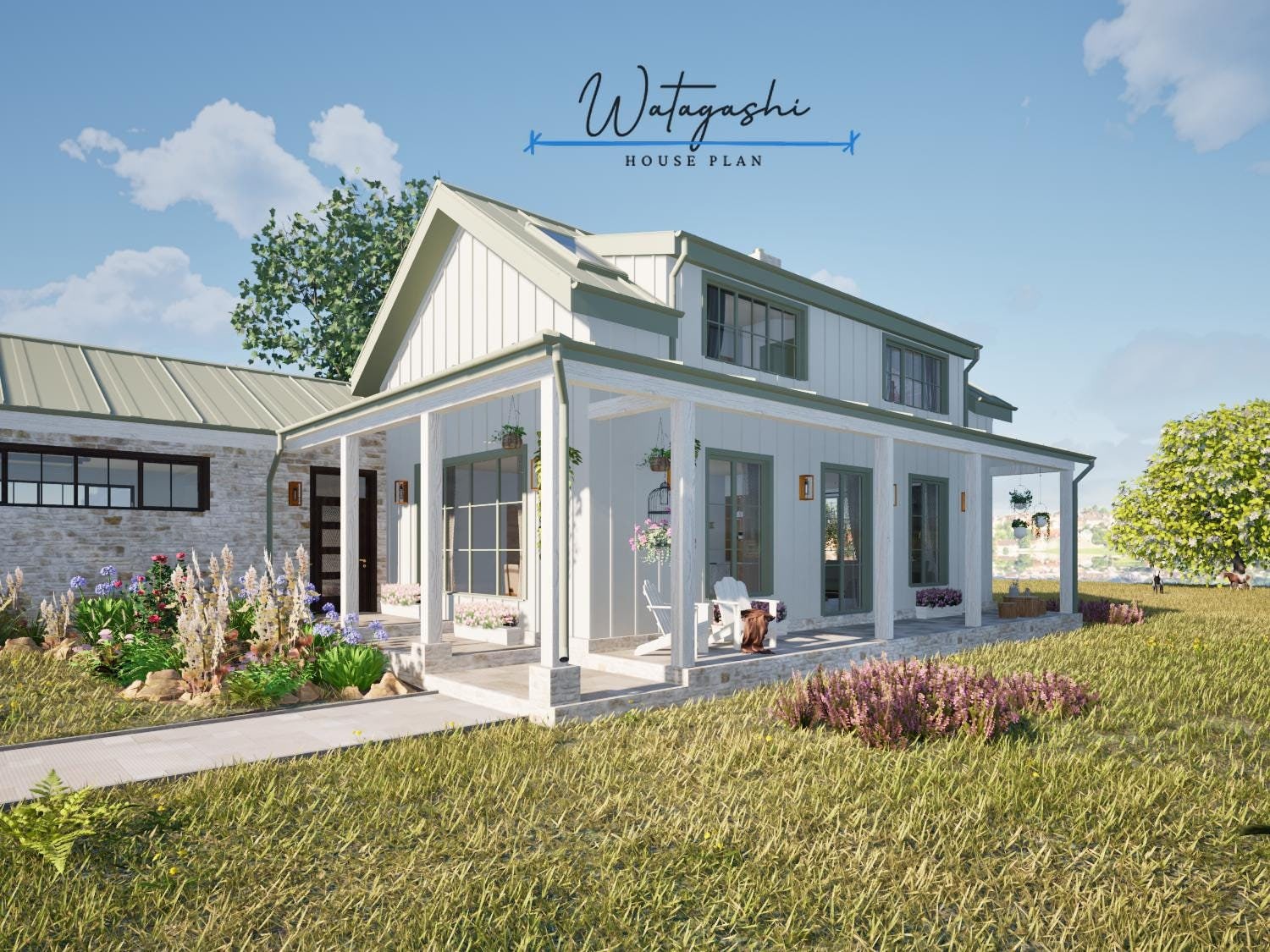 White Cozy Barn House Plans 1 800 SQ FT 3 Bedrooms 2.5 Bathrooms Modern ...