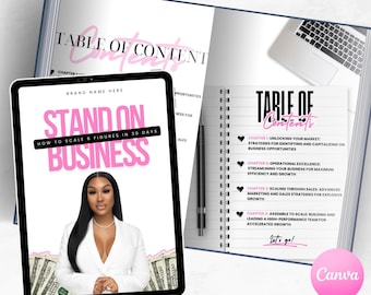 Stand on Business PLR Ebook | Editable Ebook Template | Business Digital Product | Ebook for Entrepreneurs | Ready-to-Sell Ebook Template