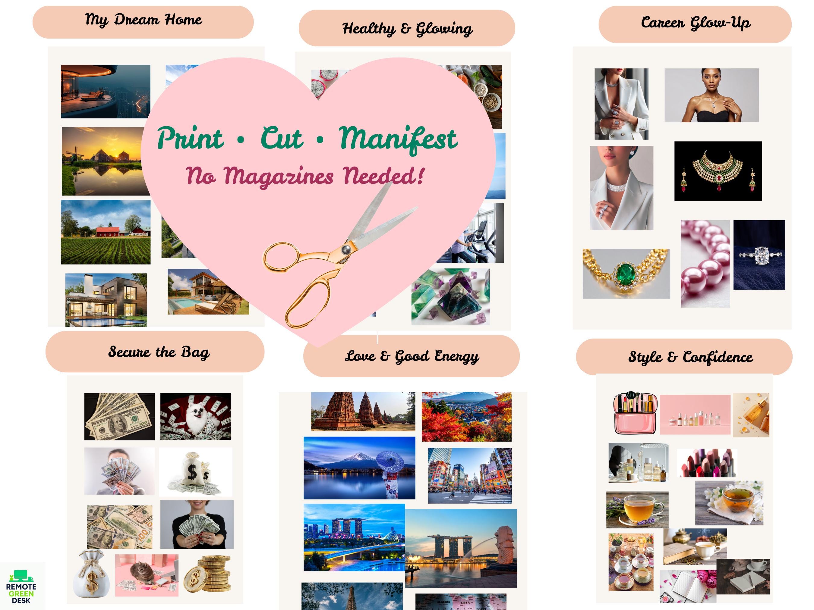 2026 Vision Board Sticker Kit, Printable Collage (PDF Download) - Etsy ...