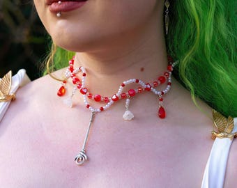 Collar de Mago Blanco de FFXIV – Colgante de Final Fantasy XIV / Joyería de cosplay de fantasía / Regalo para gamers / Guerrero de la Luz