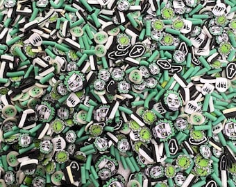 Beetle Guy Polymer Clay Slices: Nail Art Resin Supplies (NON-EDIBLE)