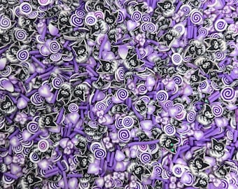 Mischievous Bunny Mix Polymer Clay Slices: Nail art, Resin crafts (Non-Edible)