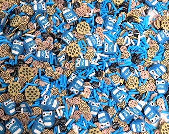 Cookies & Milk Polymer Clay Slices, Nail Resin Art Sprinkles
