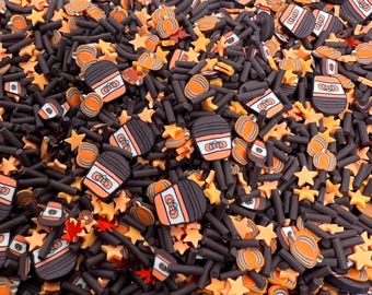 Limited Edition* Famous Pumpkin Spice Latte Mix Nail Resin Art Lip gloss cuticle oil soap Fimo Polymer Clay Slices *NON-EDIBLE sprinkles*