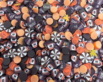 Pumpkin Spice Love Mix  Polymer Clay Slices: Fall Nail Art, Resin Craft (Non-Edible)
