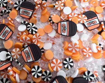 Iced Pumpkin Latte Mix Polymer Clay Slices: Nail Art, Resin Craft (Non-Edible)