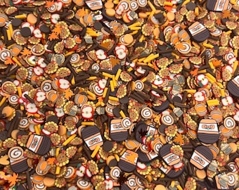 All things Fall Mix Polymer Clay Slices: Autumn Nail Art, Resin Art (Non-Edible)