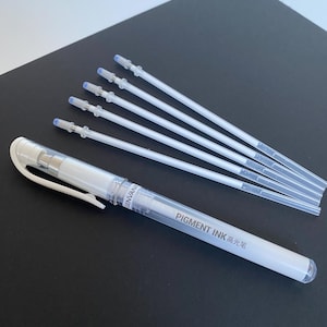 white gel pen