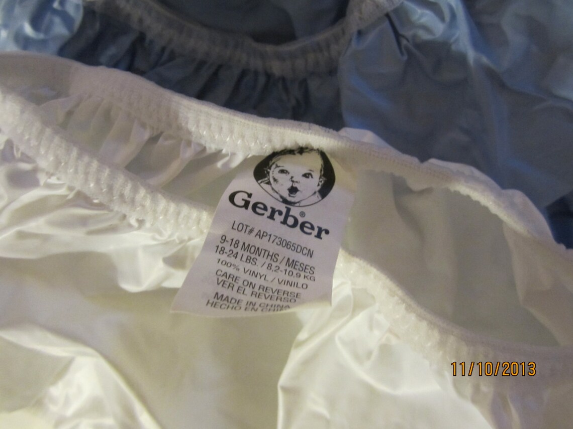 VINTAGE GERBER VINYL rubberized baby pants 12 M Cloth Diaper Etsy