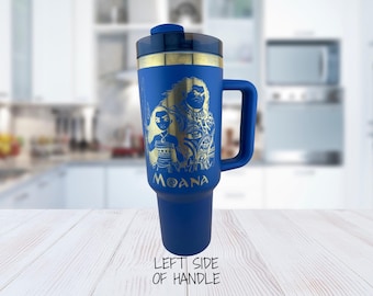 Personalized "Moana" 40oz Iridescent Tumbler | Custom Tumblers, Drinkware Gift Cup