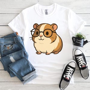 Cute Guinea Pig Png, Guinea Pig Lovers Gift, Cartoon, Pet Lovers, Cute Animals, T-Shirt Design, DTF, Digital Download