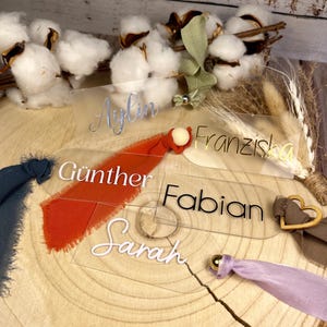 Namensschilder, Platzkarte, Tischkarte, Acryl, personalisiert, Gastgeschenk, Hochzeit, Taufe, Geburtstag, Gold, Silber, Schwarz, Weiß