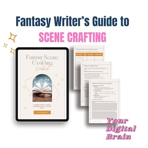 Fantasy Scene Writing Workbook | Worldbuilding Workbook | Writing Scenes | Writing Template