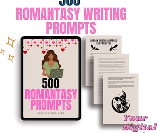 Romantasy Novel Writing Prompts: 500 Story Ideas (PDF Download