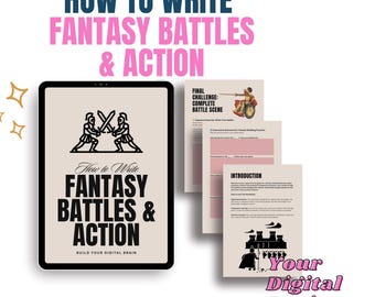 Fantasy Battle Writing: Digital Workbook for Novelists (PDF Guidebook)