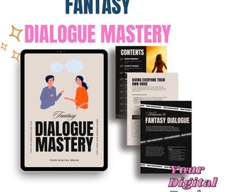 Cahier d'exercices pour la maîtrise du dialogue fantastique : guide de rédaction de romans pour auteurs (téléchargement PDF)
