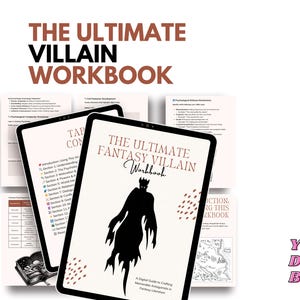 Fantasy Villain Workbook | Worldbuilding Workbook | Digital Planner for Writers | Novel Planning | Writing Template | GoodNotes | D&D