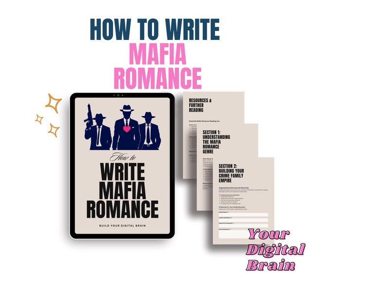How to Write Mafia Romance Writing Workbook | 70 Page Digital Guide | Character Development | Cultural Sensitivity | Romance Writers