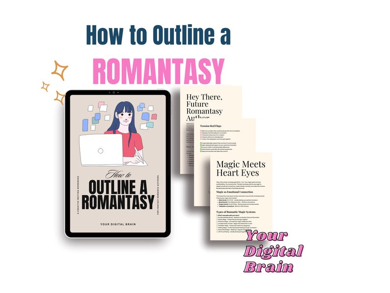 How to Outline a Romantasy | Romance Writing | Novel Template for ...