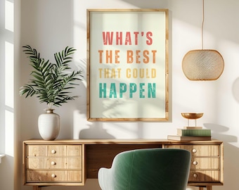 Motivational Quote Print: Typography Home Office Decor (Digital Download)