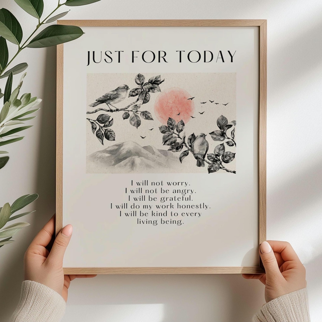 Reiki Principles Art Print – Spiritual Wall Decor (digital Download) - Etsy