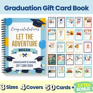 Off to College cadeaubon boek, middelbare school afstudeer cadeaukaart boek, personaliseerbare College Survival cadeaukaarthouder, DIGITALE DOWNLOAD PDF