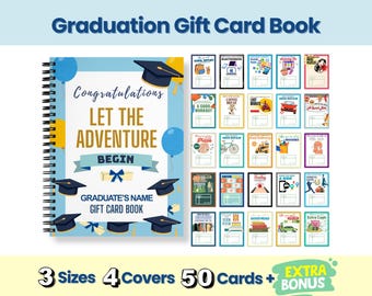 High School Graduation Gift Card Book for Teens and College Students (digital download)