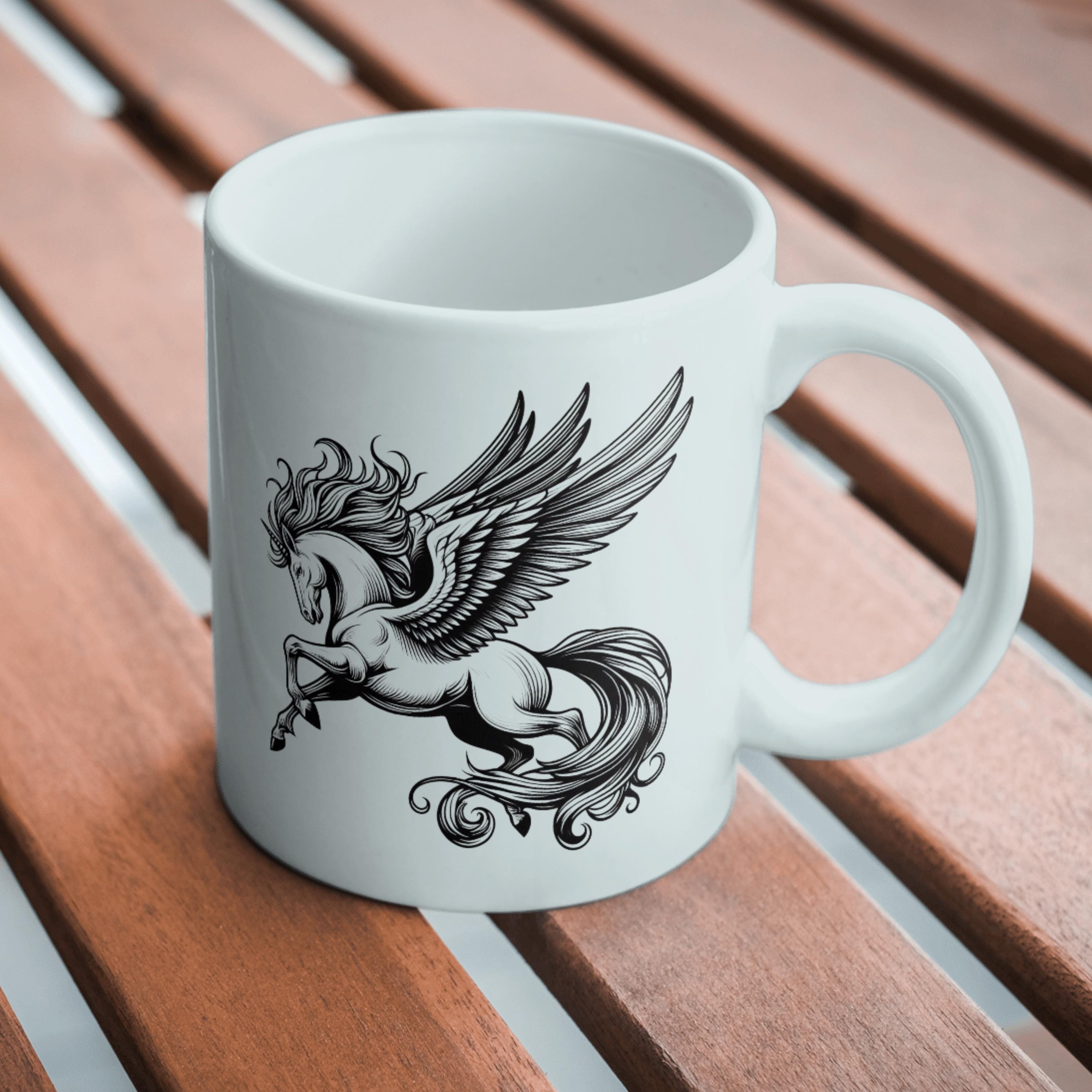 Majestic Pegasus SVG - Flying Winged Horse PNG - Mythical Creature ...