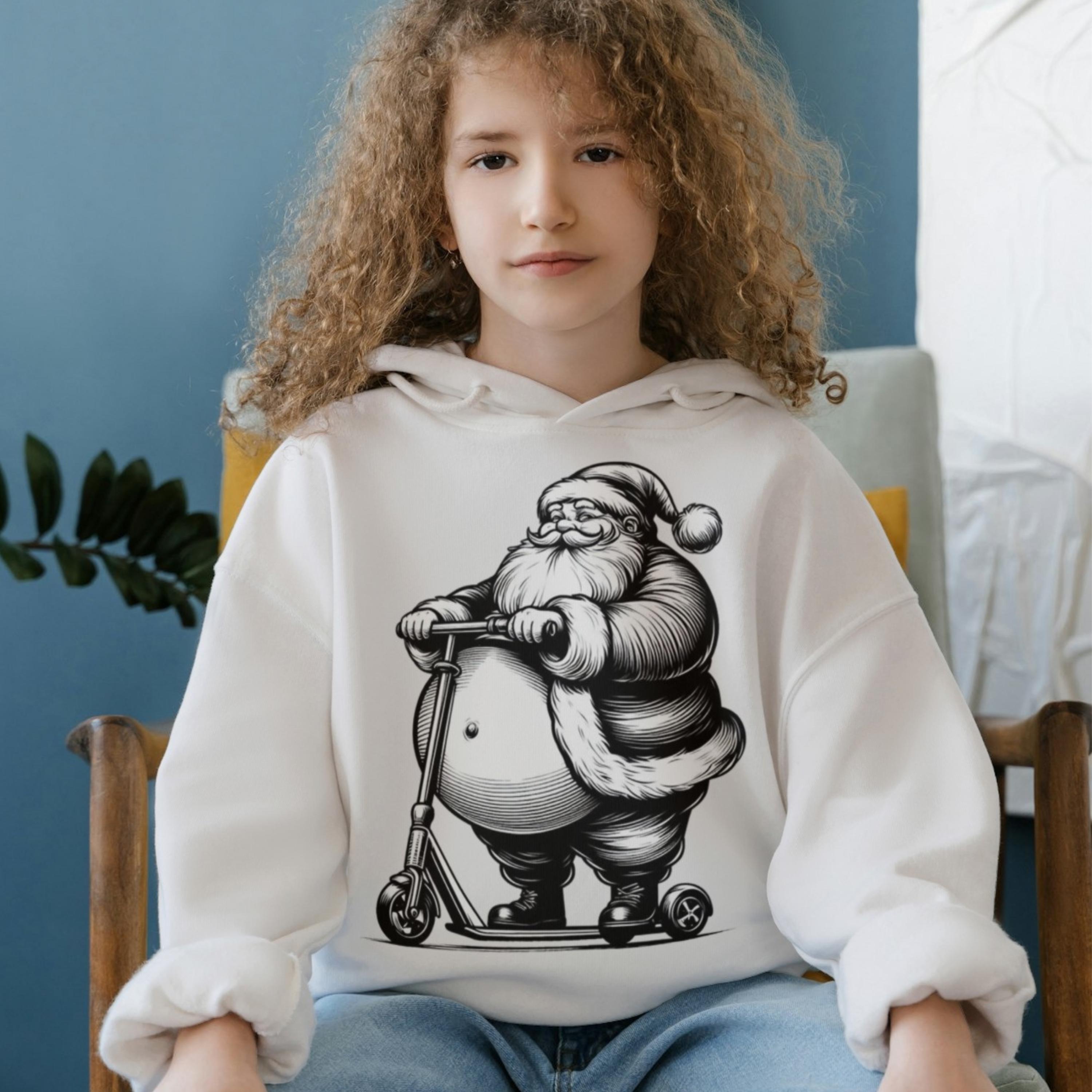 Fat Santa Svg, Santa Face Svg, Santa Claus Png, Scooter Dxf, Funny