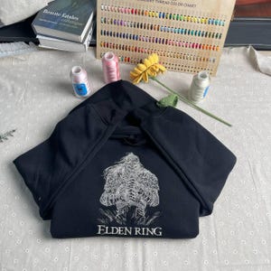 Elden Ring Embroidered Sweatshirt and Hoodie, The Tarnish Elden Ring Crewneck, Gaming Gift, Gift For Him, Gift For Her