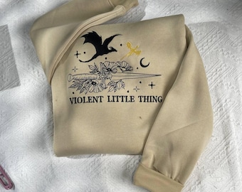 Besticktes Drachenreiter Sweatshirt, Buch Liebhaber Geschenk