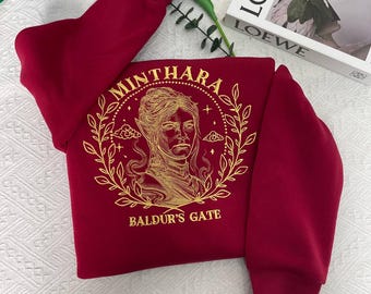 Minthara Embroidered Sweatshirt, Baldur's Gate Gift