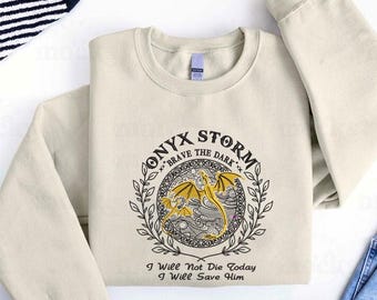 Sudadera con dragón bordado, regalo de fantasía y libros