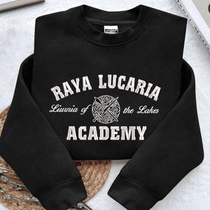 Embroidered  Elden Ring Raya Lucaria Academy Sweatshirt And Hoodie, Unique Handmade Gift for Gamers, Cozy Elden Ring Apparel