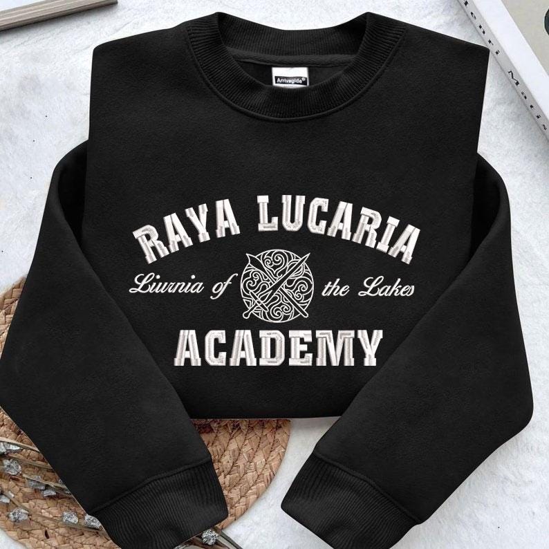 Embroidered  Elden Ring Raya Lucaria Academy Sweatshirt And Hoodie, Unique Handmade Gift for Gamers, Cozy Elden Ring Apparel