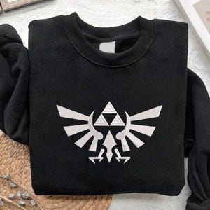 Legend of Zelda Embroidered Sweatshirt, Zelda Hoodie, Zelda Gift, T, Gift for Gamer,  Gamers Hoodies, Best Gift For Birthday