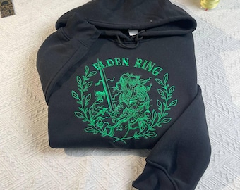 Sudadera con capucha bordada de Elden Ring, The Tarnished, regalo de videojuegos